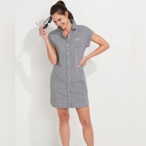 Vineyard Vines Seersucker Margo Black
White Striped Shirt Dress